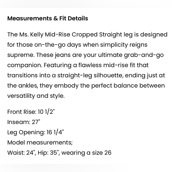 Triarchy- Kelly mid rise crop - 32 - Picture 7 of 11